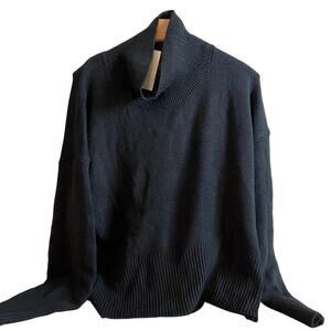 A New Day Women's Black Mock Turtleneck Pullover Sweater - Size XL - NWT